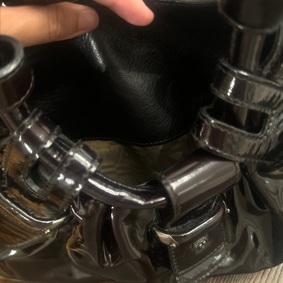 AUTHENTIC Vintage Salvatore Ferragamo Patent Leather Bag